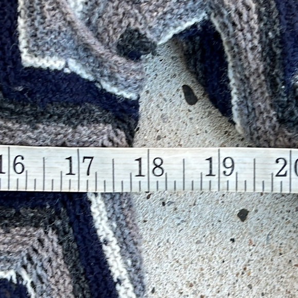 Free People Rhiannon Chevron Knit Flare Sleeve Mini Dress Size Medium - Picture 8 of 14